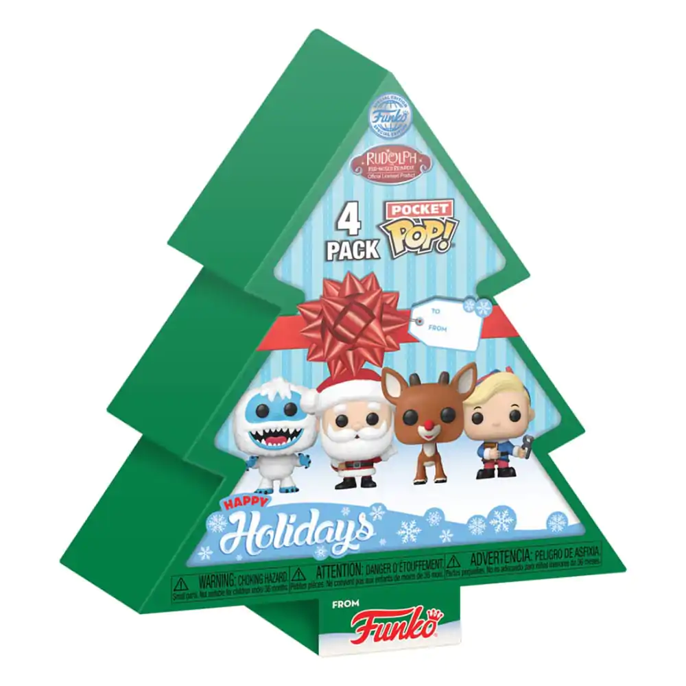 Rudolph mit der roten Nase Pocket POP! Vinyl Figuren 4er-Pack Tree Holiday 4 cm termékfotó