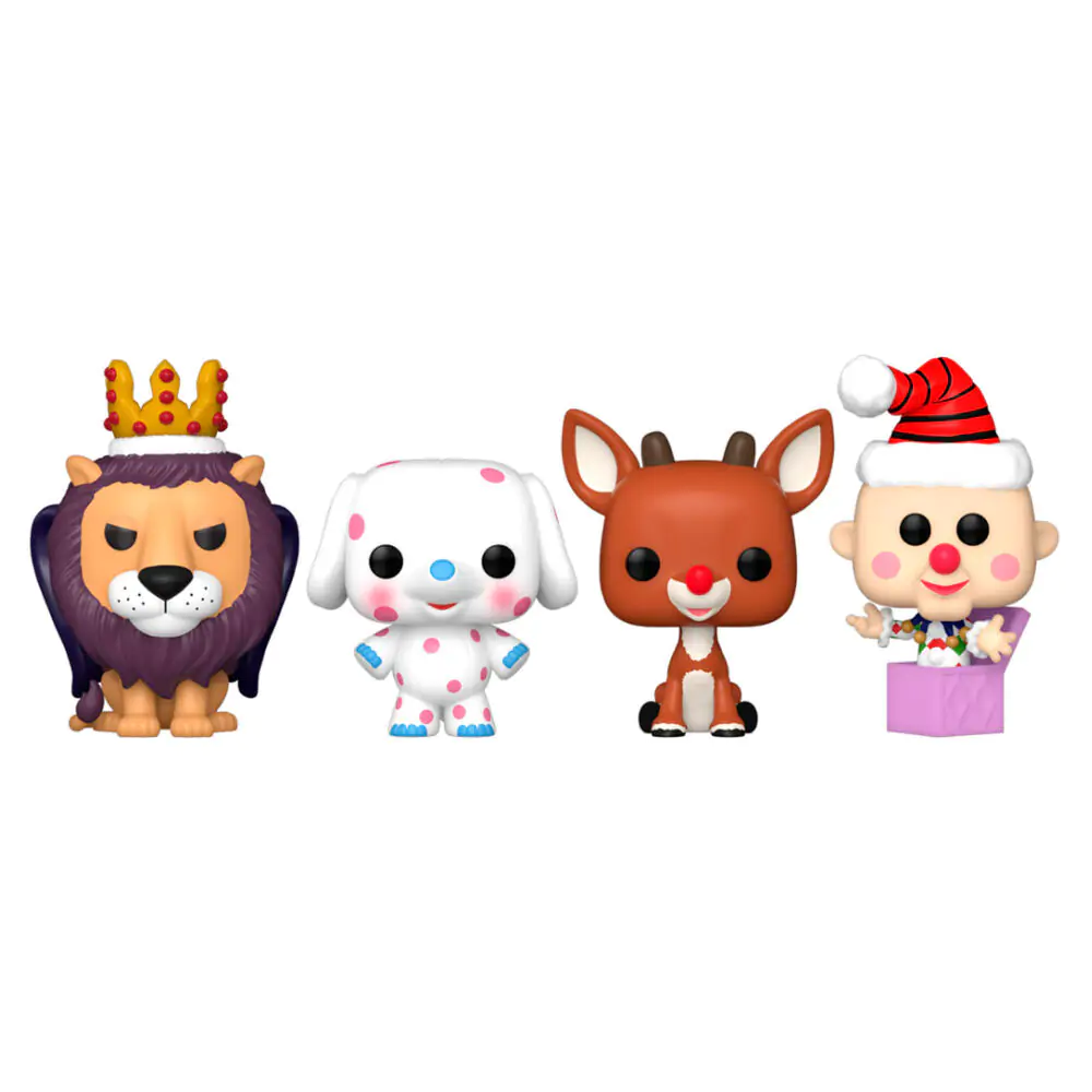 Rudolph Holiday 2024 Pocket Funko POP! Vinyl Schlüsselanhänger 4er-Pack Tree Holiday Box 4 cm termékfotó