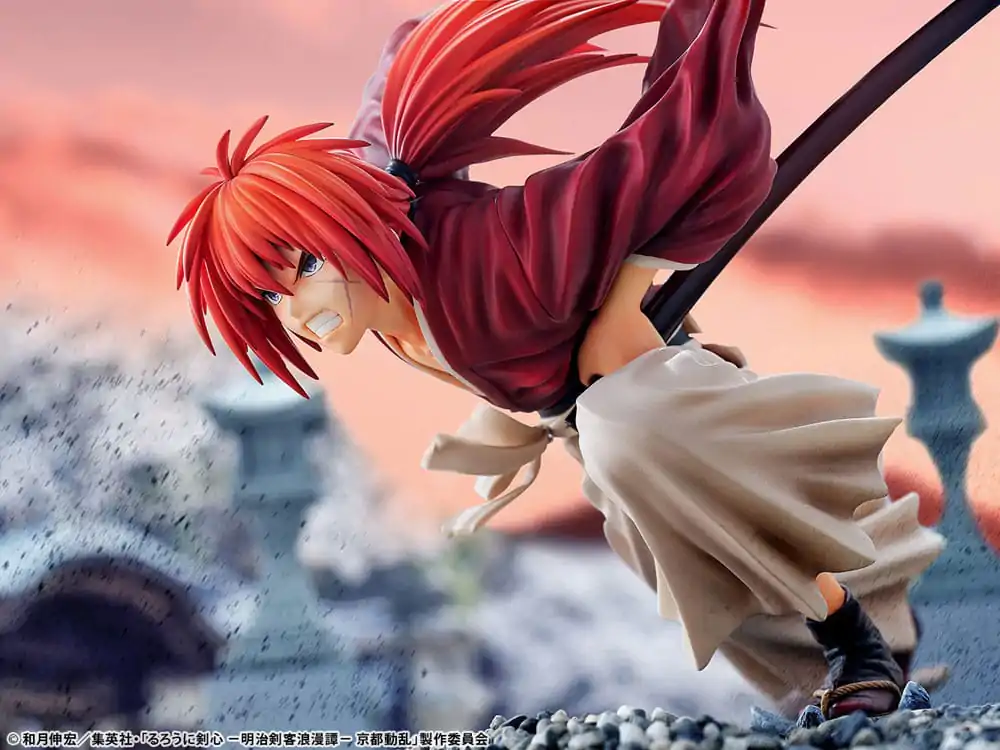 Rurouni Kenshin: Meiji Kenkaku Romantan Kyoto Douran PVC Statue 1/6 Kenshin Himura Amakakeruryuunohirameki Ver. 26 cm Produktfoto