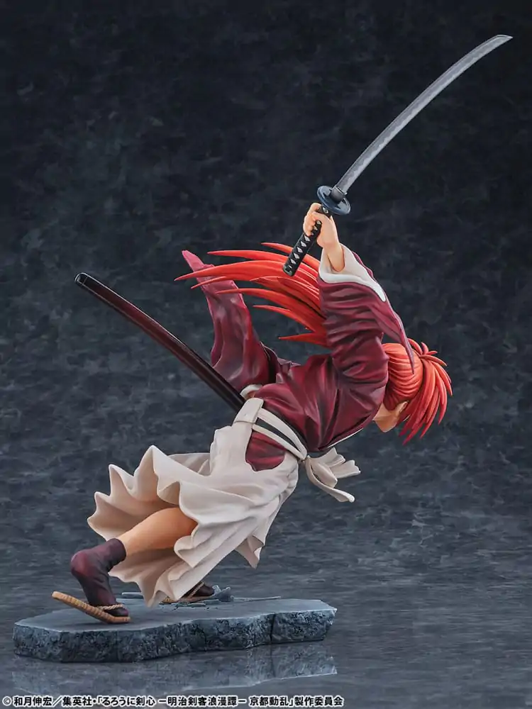 Rurouni Kenshin: Meiji Kenkaku Romantan Kyoto Douran PVC Statue 1/6 Kenshin Himura Amakakeruryuunohirameki Ver. 26 cm Produktfoto