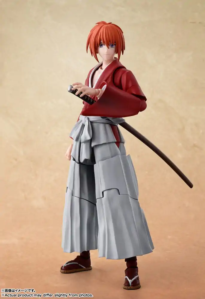 Rurouni Kenshin: Meiji Swordsman Romantic Story S.H. Figuarts Actionfigur Kenshin Himura 13 cm termékfotó