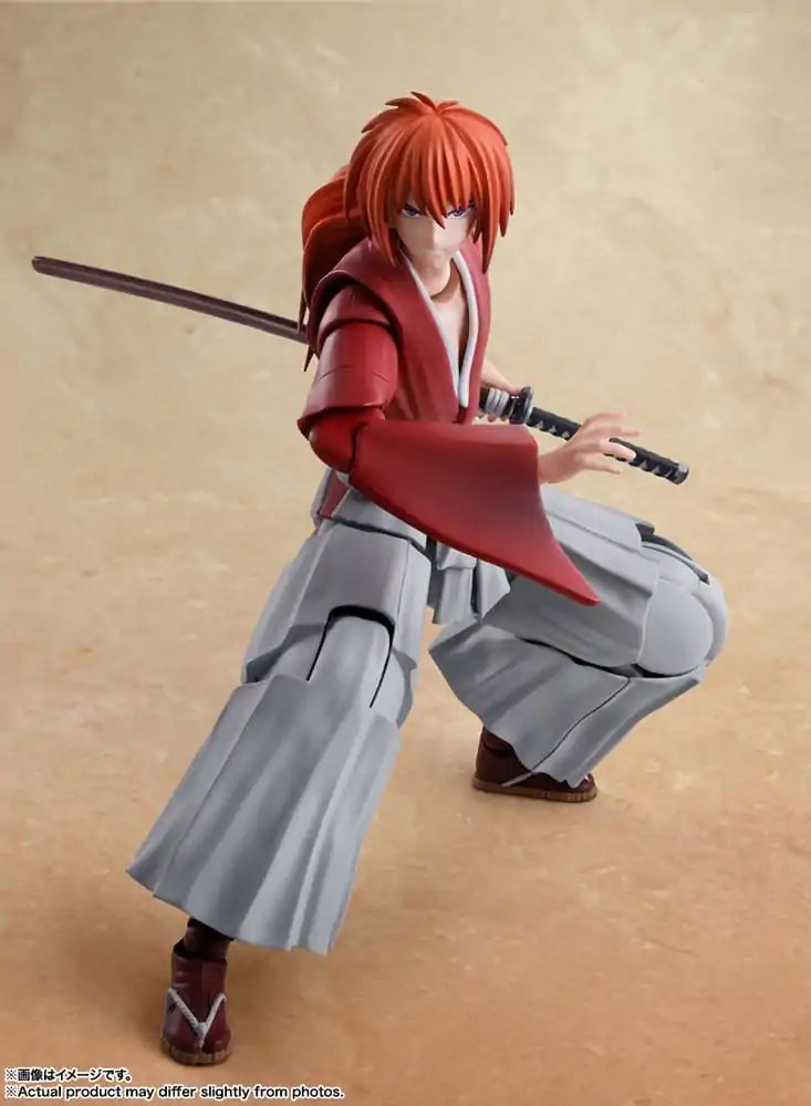 Rurouni Kenshin: Meiji Swordsman Romantic Story S.H. Figuarts Actionfigur Kenshin Himura 13 cm termékfotó