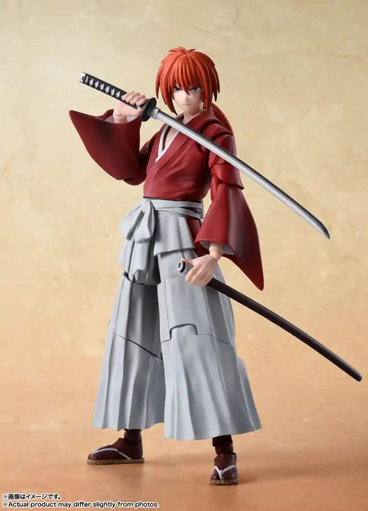 Rurouni Kenshin: Meiji Swordsman Romantic Story S.H. Figuarts Actionfigur Kenshin Himura 13 cm termékfotó