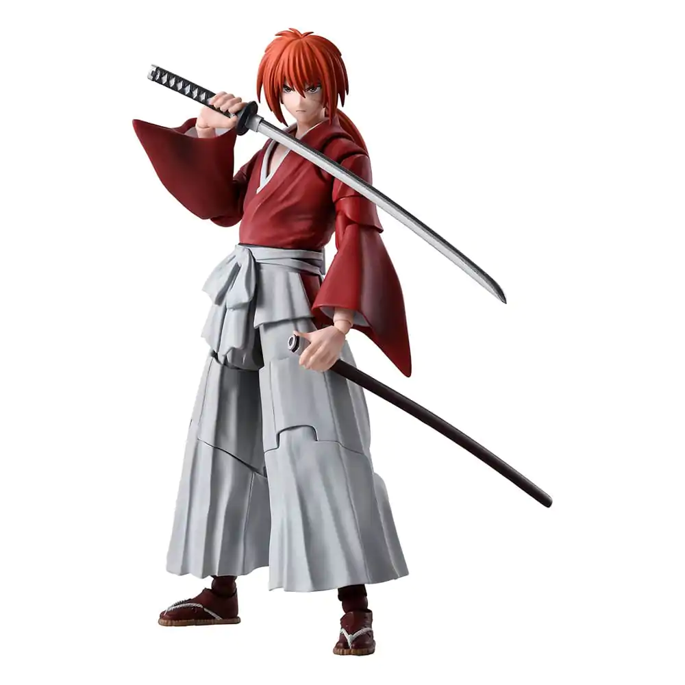 Rurouni Kenshin: Meiji Swordsman Romantic Story S.H. Figuarts Actionfigur Kenshin Himura 13 cm termékfotó