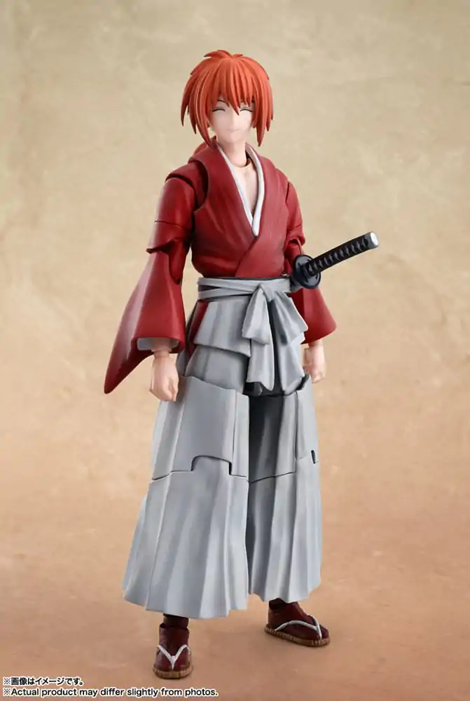 Rurouni Kenshin: Meiji Swordsman Romantic Story S.H. Figuarts Actionfigur Kenshin Himura 13 cm termékfotó