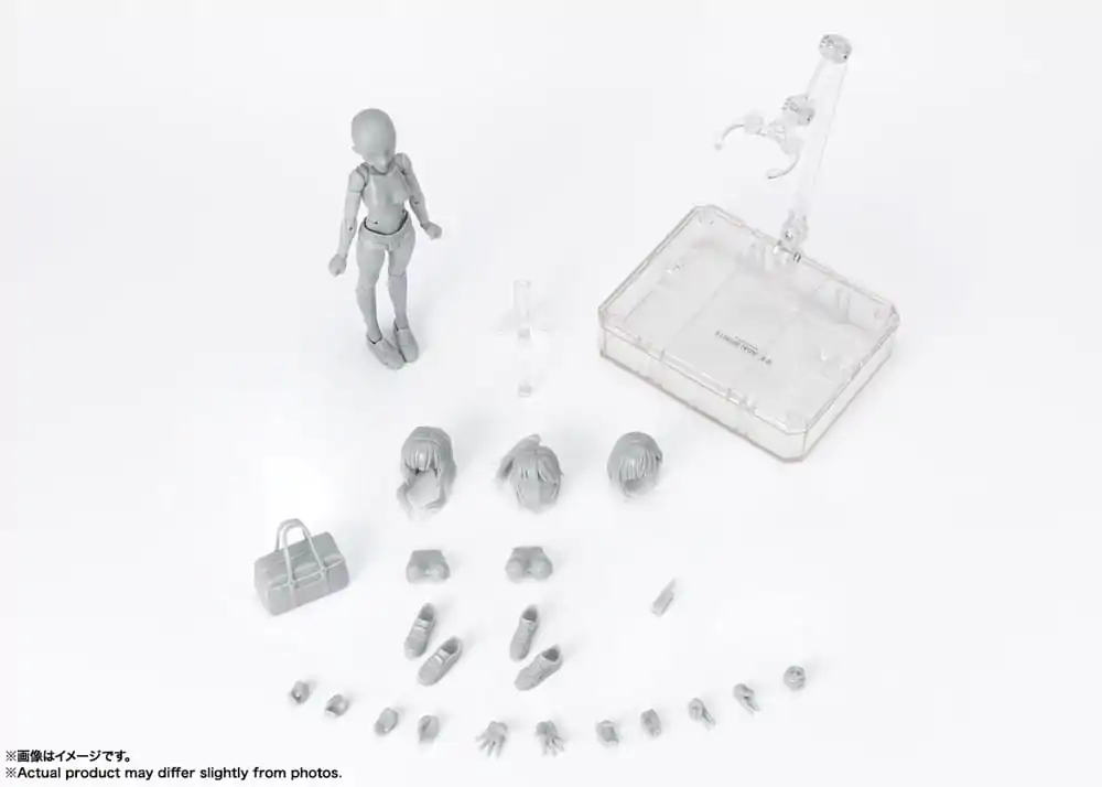 S.H. Figuarts Actionfigur Body-Chan School Life Edition DX Set (Gray Color Ver.) 13 cm Produktfoto