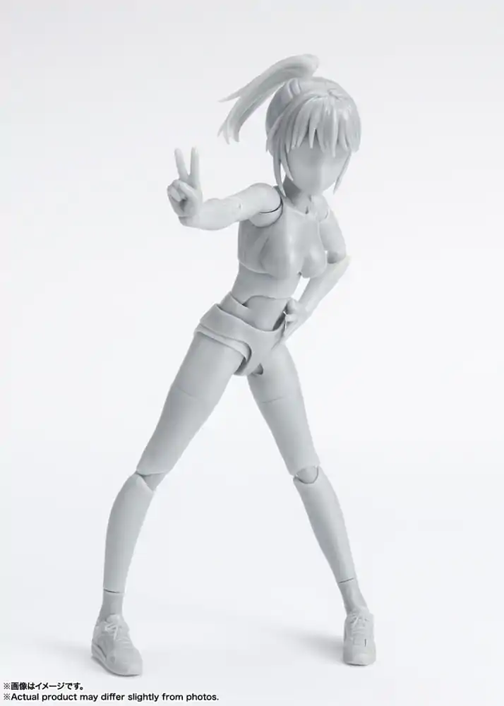 S.H. Figuarts Actionfigur Body-Chan School Life Edition DX Set (Gray Color Ver.) 13 cm Produktfoto