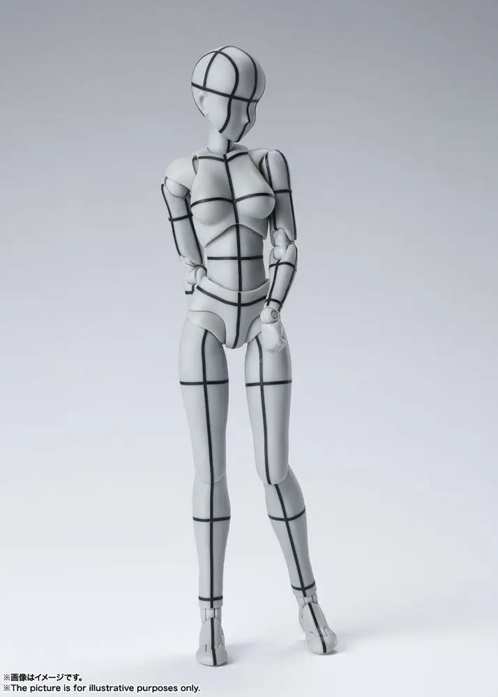 S.H. Figuarts Body Chan Actionfigur Wireframe Gray Color Version 14 cm Produktfoto