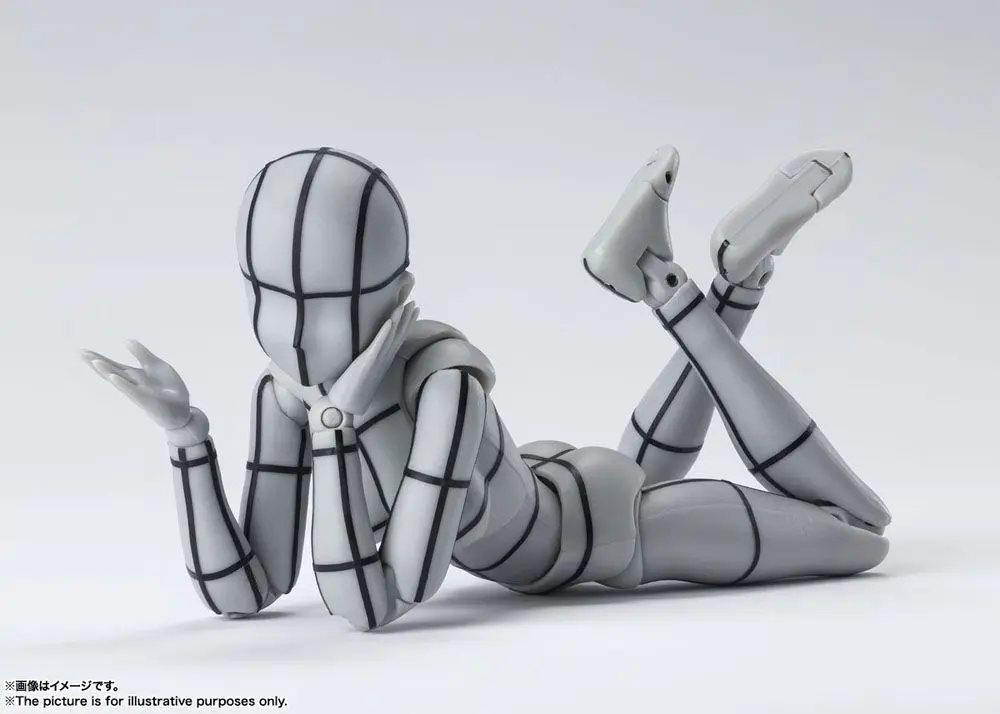 S.H. Figuarts Body Chan Actionfigur Wireframe Gray Color Version 14 cm Produktfoto