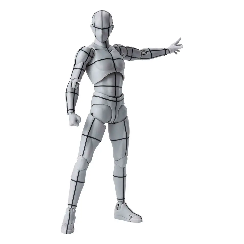 S.H. Figuarts Body Kun Action Figur Wireframe Gray Color Version 15 cm Produktfoto