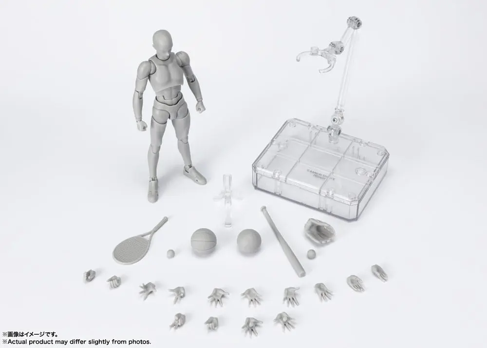 S.H. Figuarts Actionfigur Body-Kun Sports Edition DX Set (Gray Color Ver.) 16 cm Produktfoto