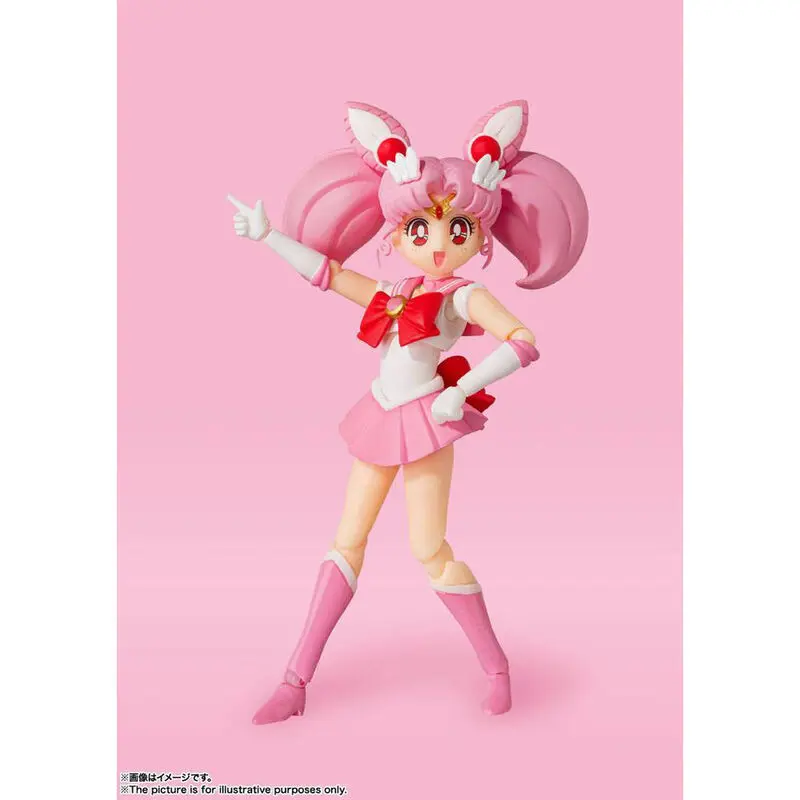 Sailor Moon S.H. Figuarts Actionfigur Sailor Chibi Moon Animation Color Edition 10 cm Produktfoto