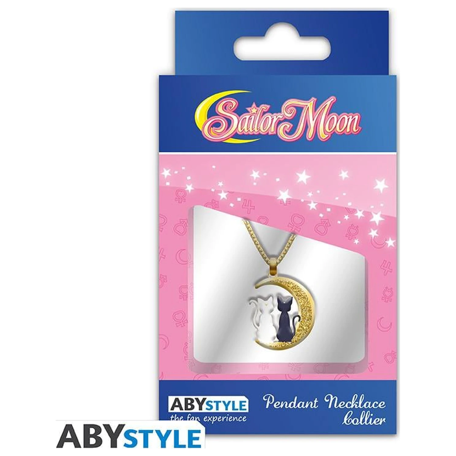 Sailor Moon Katzen auf dem Mond Halskette mit Anhänger Produktfoto