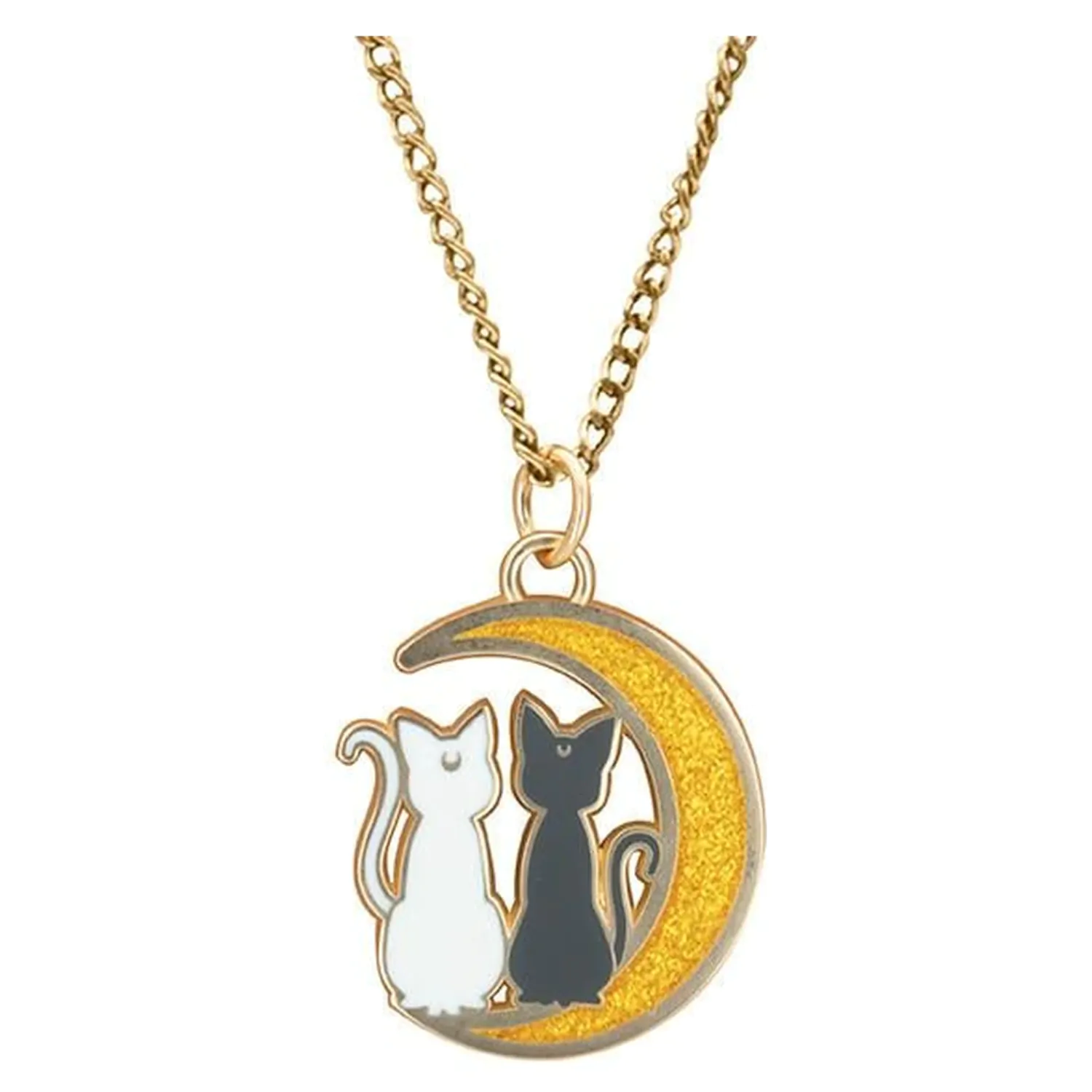 Sailor Moon Katzen auf dem Mond Halskette mit Anhänger Produktfoto