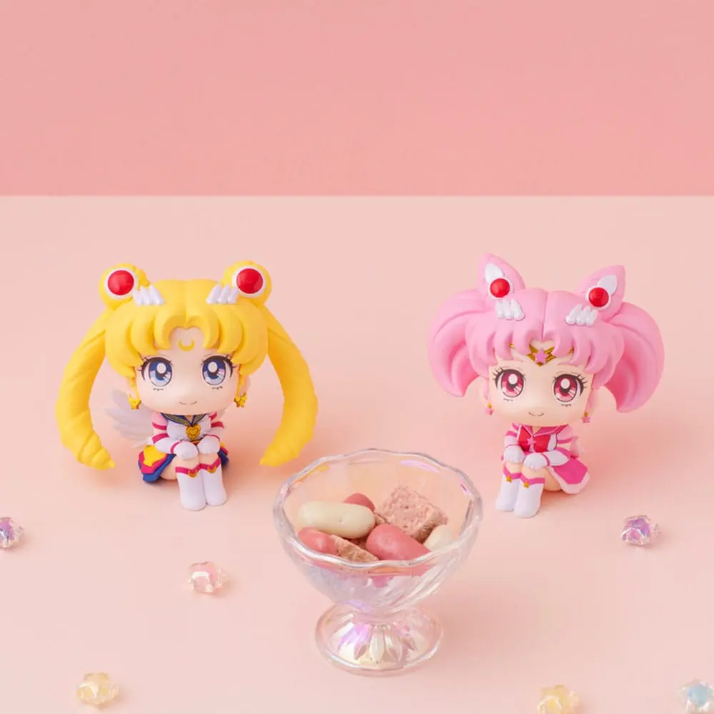 Sailor Moon Cosmos The Movie Look Look Up PVC Statuen Eternal Sailor Moon & Eternal Sailor Chibi Moon LTD Ver. 11 cm termékfotó