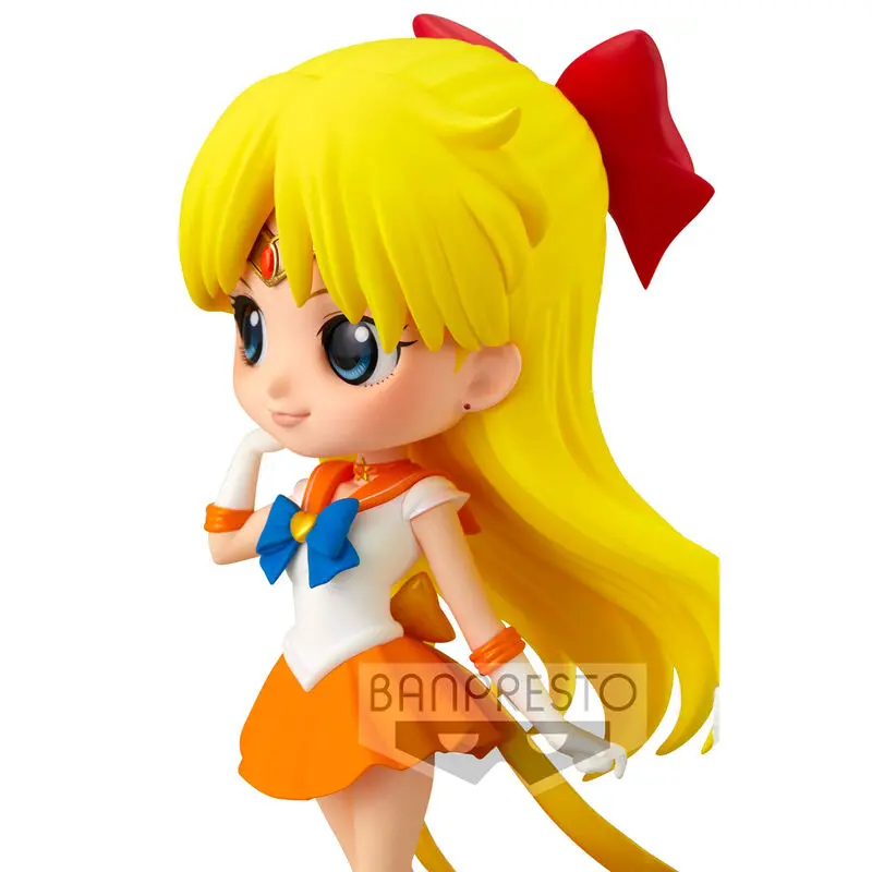 Sailor Moon Eternal The Movie Q Posket Mini Figur Super Sailor Venus Ver. A 14 cm Produktfoto