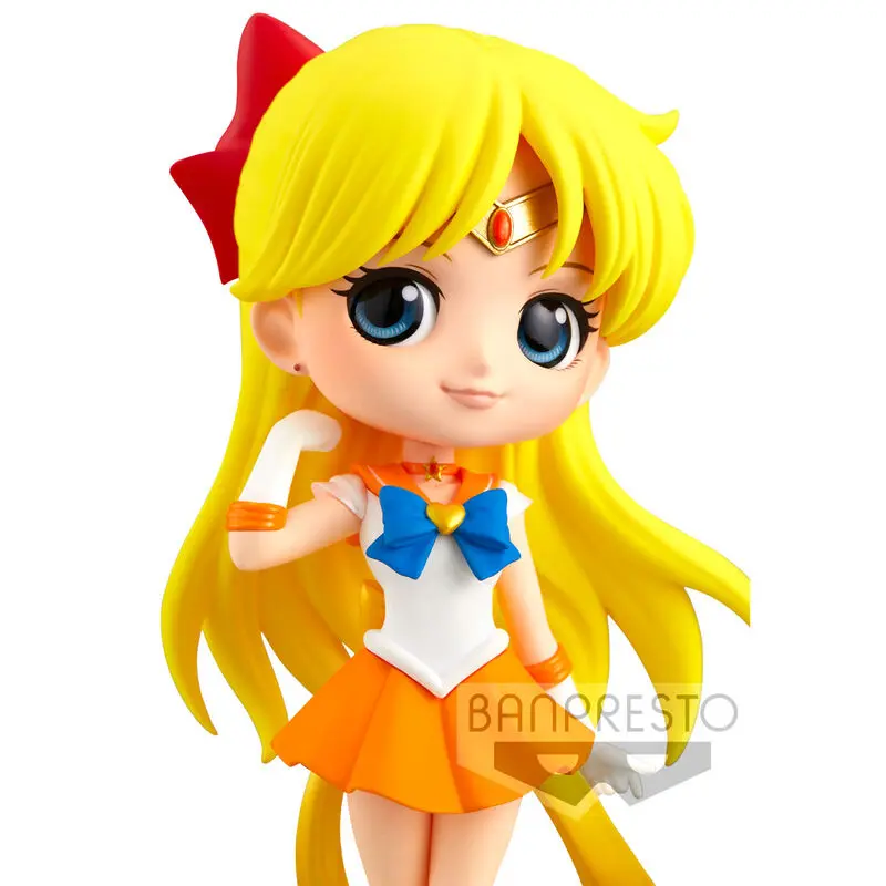 Sailor Moon Eternal The Movie Q Posket Mini Figur Super Sailor Venus Ver. A 14 cm Produktfoto