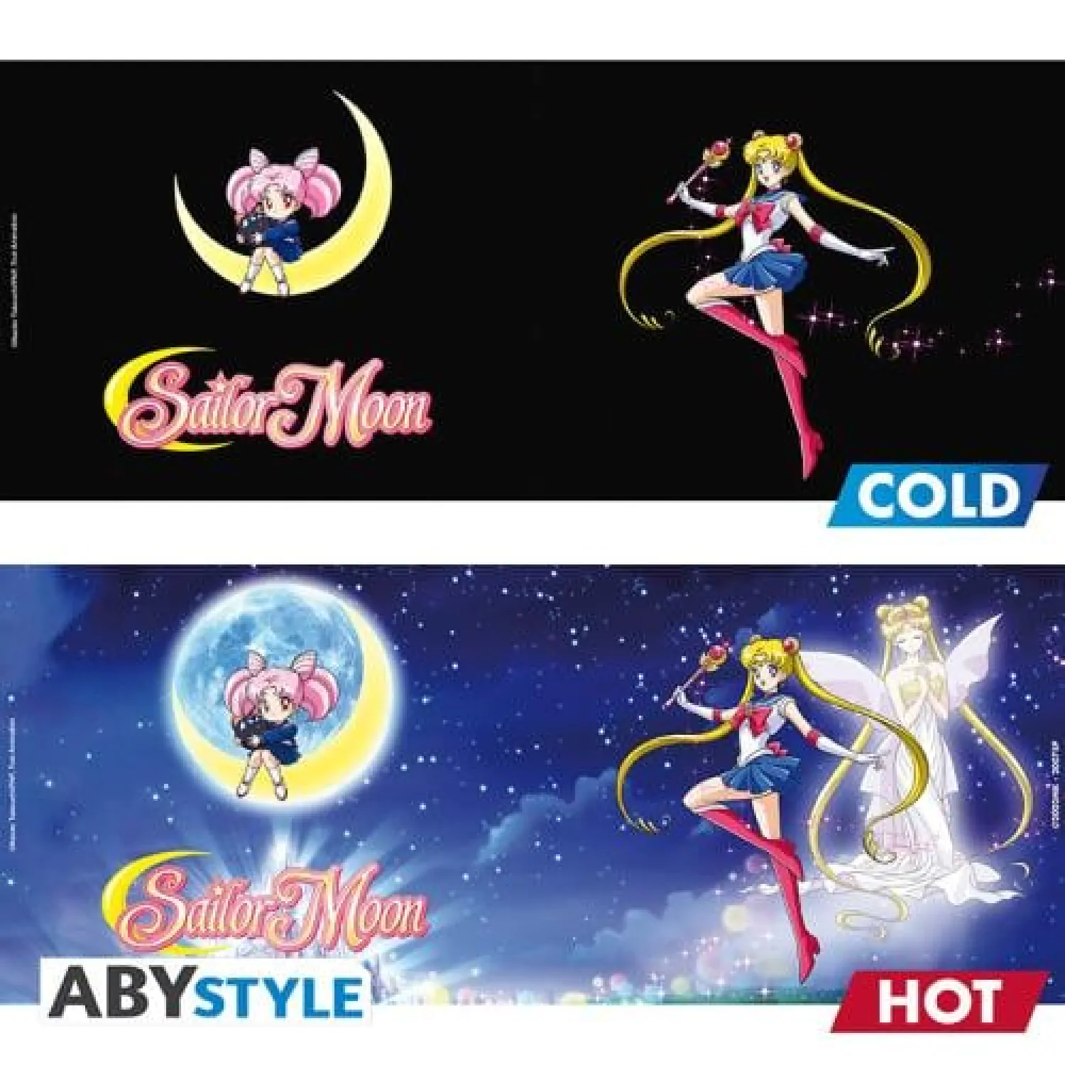 SAILOR MOON - Sailor & Chibi - Tasse Farbwechsel 460ml Produktfoto