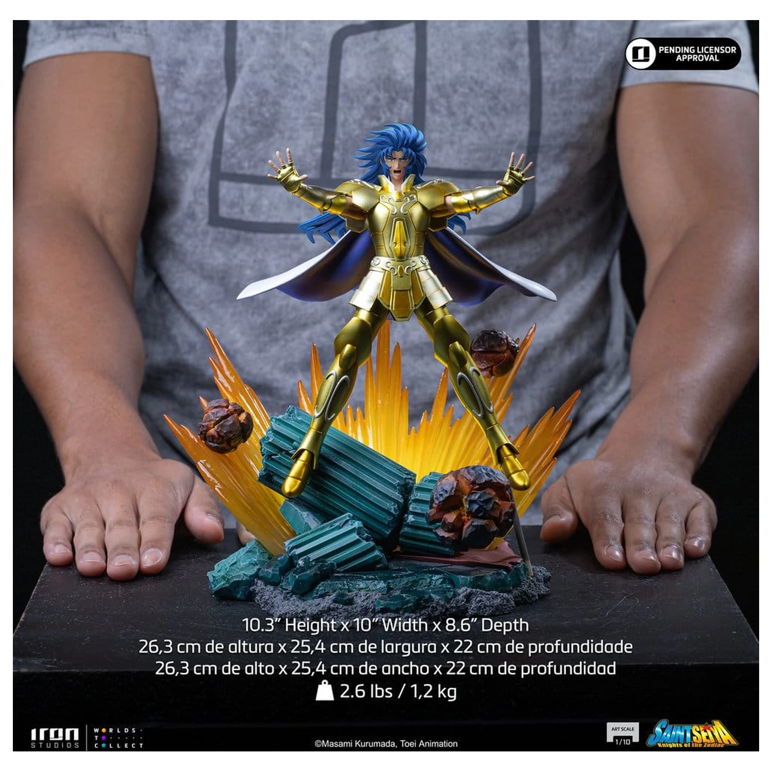 Saint Seiya Art Scale Statue 1/10 Gemini Saga 26 cm Produktfoto