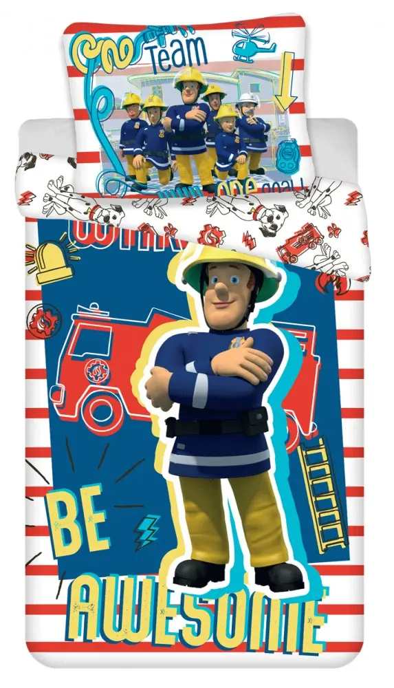 Fireman Sam Bettbezug 140x200cm, 70x90cm Produktfoto