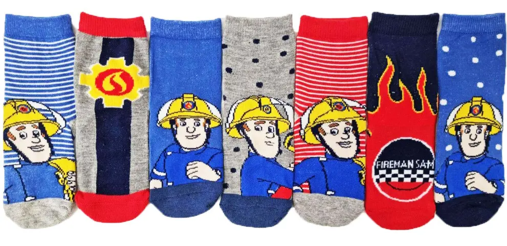 Fireman Sam Kinder-Socken, 7er-Pack, Größe 23/26 Produktfoto