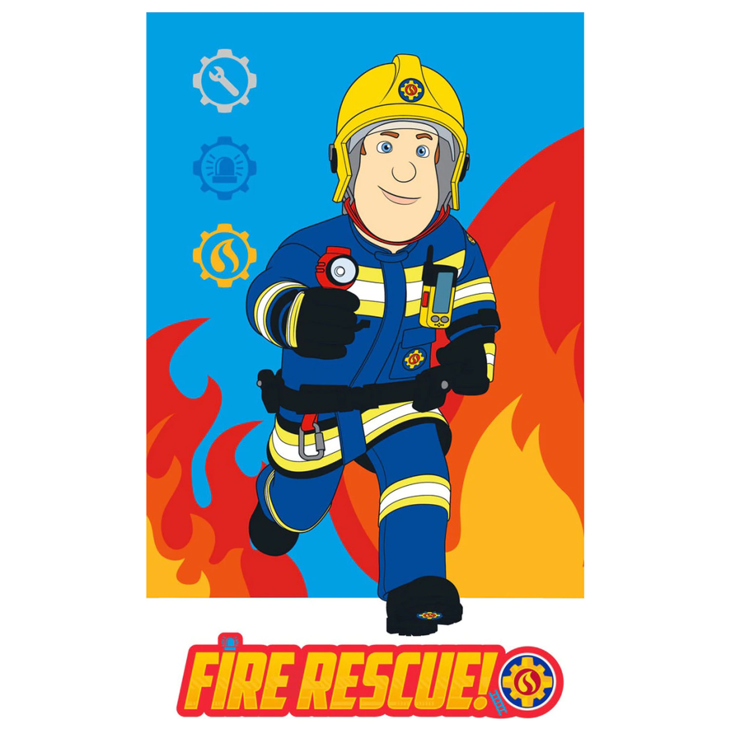 Fireman Sam Rettungs Handtuch, Gesichtshandtuch, Handtuch Produktfoto