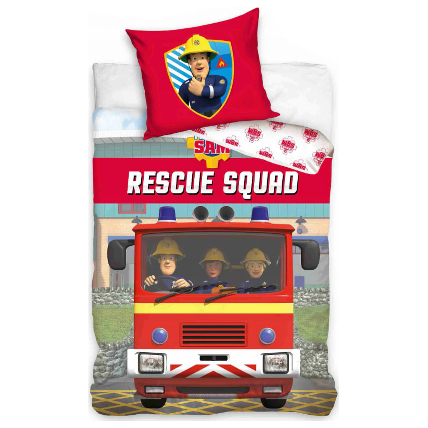 Fireman Sam Rescue Squad Bettbezug Produktfoto