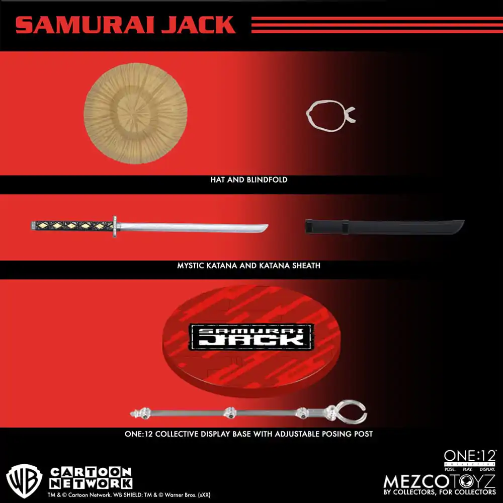 Samurai Jack Actionfigur 1/12 Samurai Jack 17 cm Produktfoto