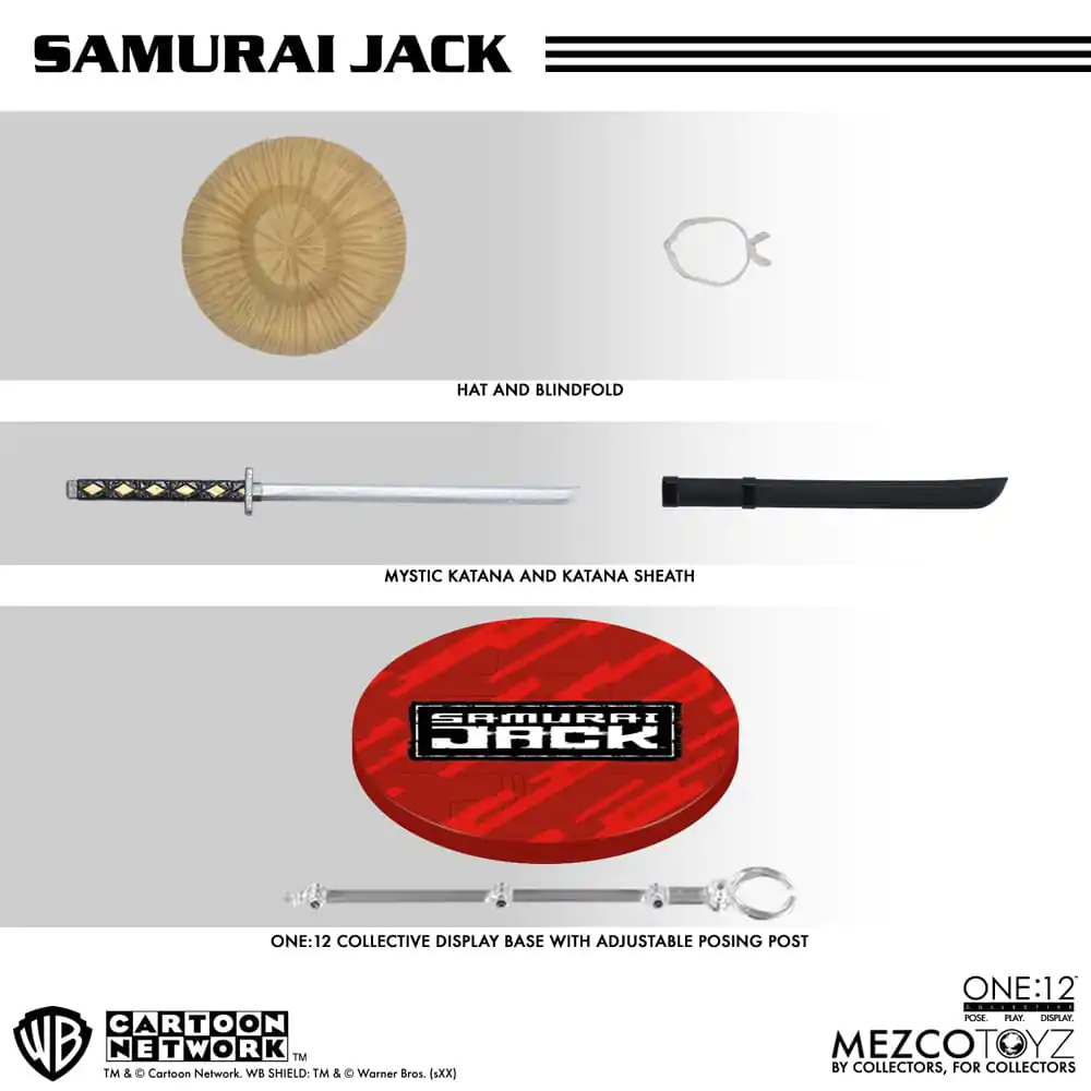 Samurai Jack Actionfigur 1/12 Samurai Jack 17 cm Produktfoto