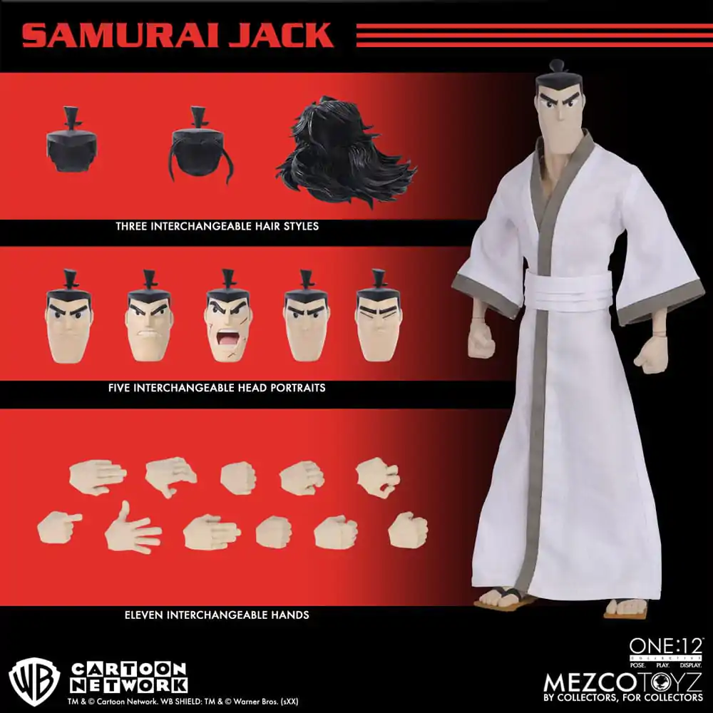 Samurai Jack Actionfigur 1/12 Samurai Jack 17 cm Produktfoto