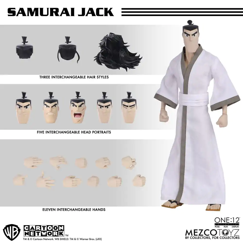 Samurai Jack Actionfigur 1/12 Samurai Jack 17 cm Produktfoto