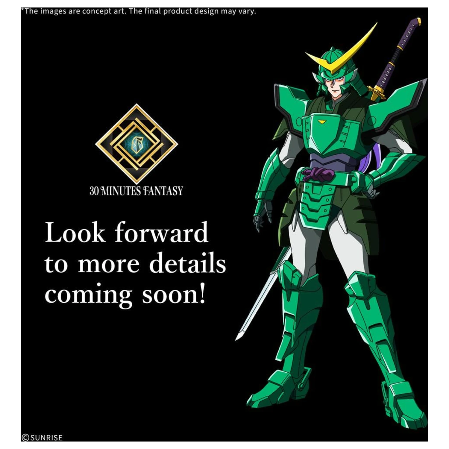 Samurai Trooper - 30MF Yoroi-Shinden Samurai Troopers Leichter Modellbausatz Produktfoto