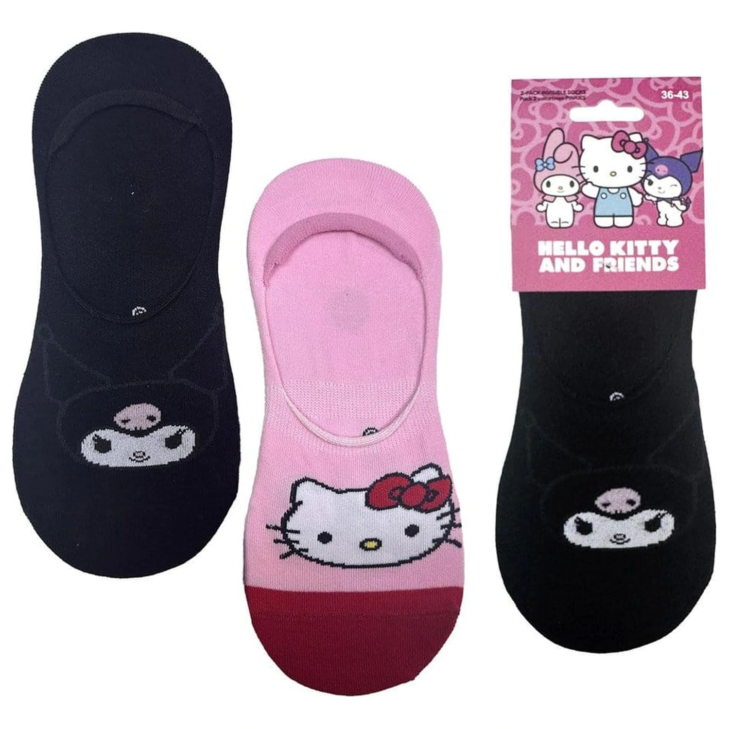 Sanrio Socken 2er-Pack Hello Kitty Pinkies 36-43 Produktfoto