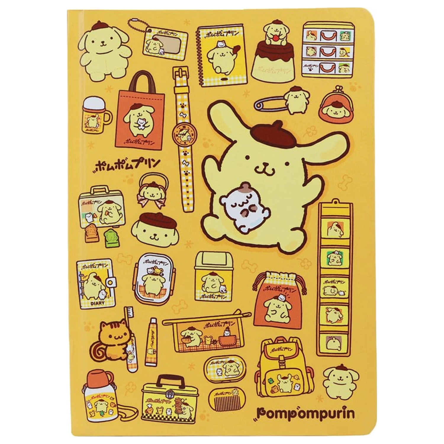 Sanrio A5 Notizbuch Pompompurin Produktfoto