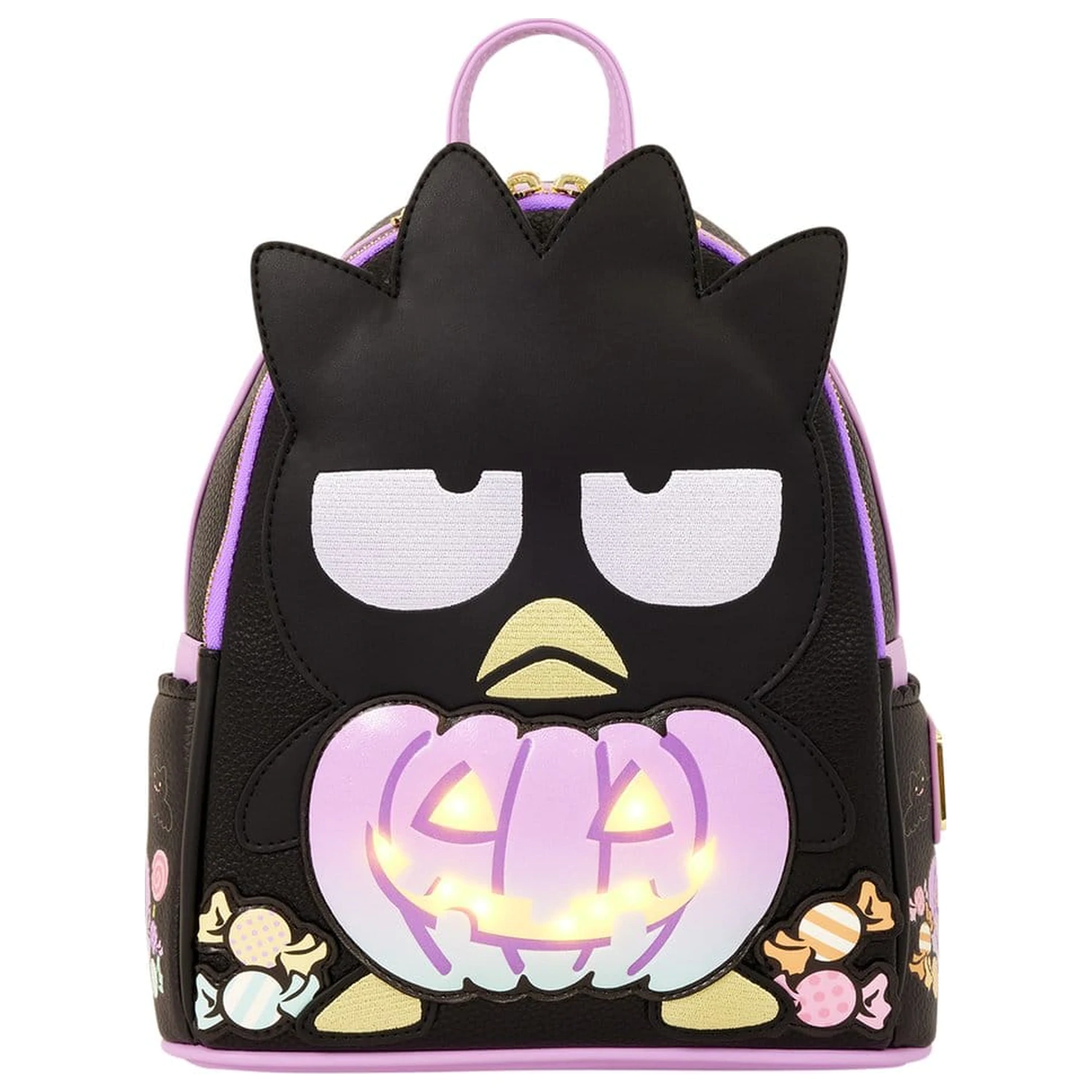 Sanrio by Loungefly Mini Rucksack Badtz-Maru Kürbis Produktfoto