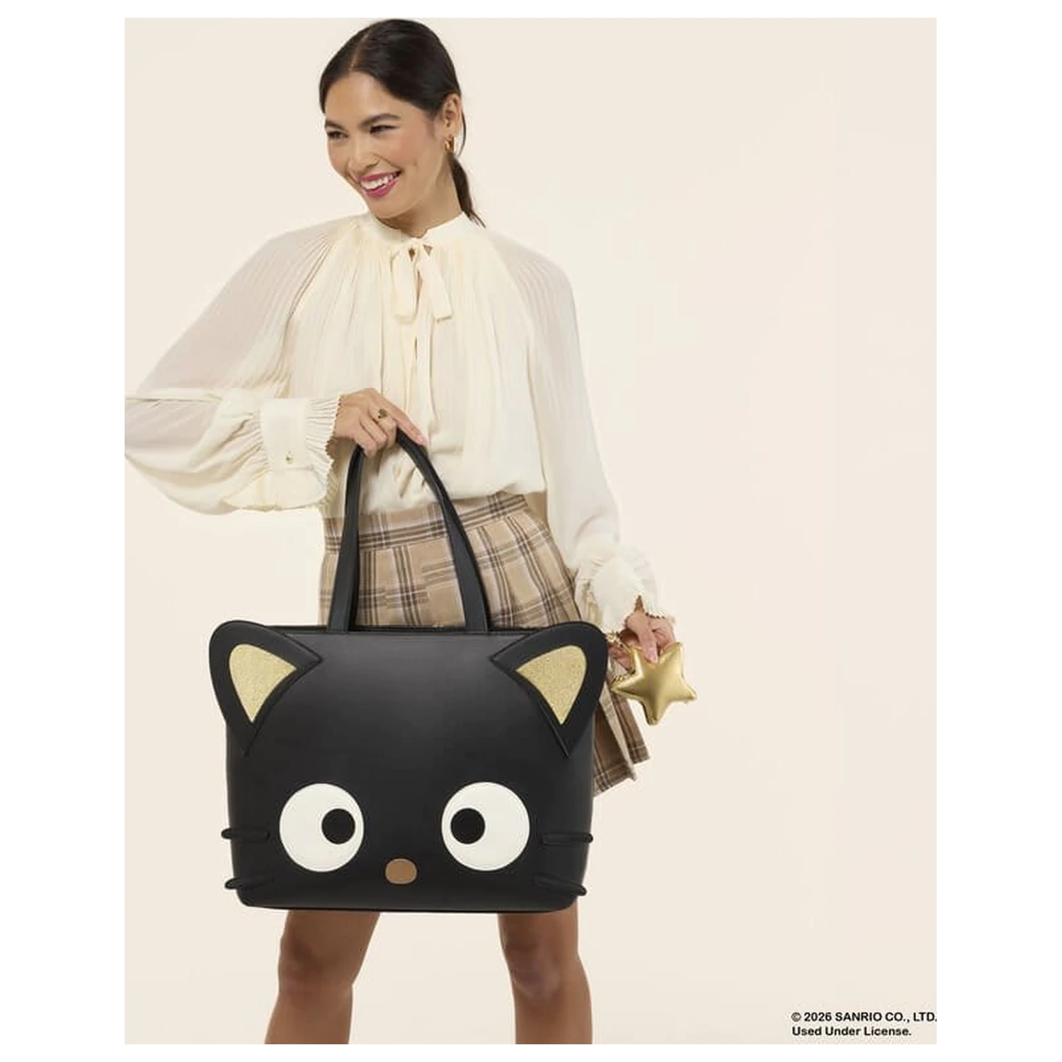 Sanrio Chococat Stars Tragetasche Umhängetasche mit Münzbeutel Produktfoto