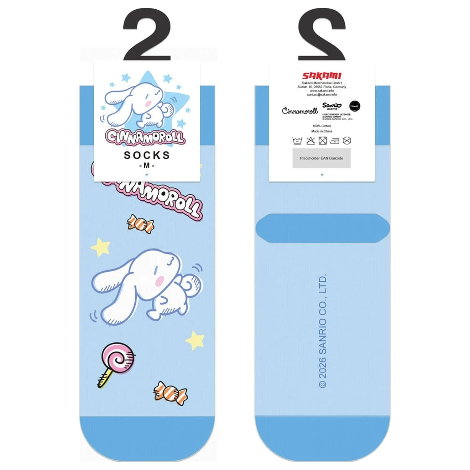 Sanrio Socken Cinnamoroll Dance Off Kurz 36-40 Produktfoto