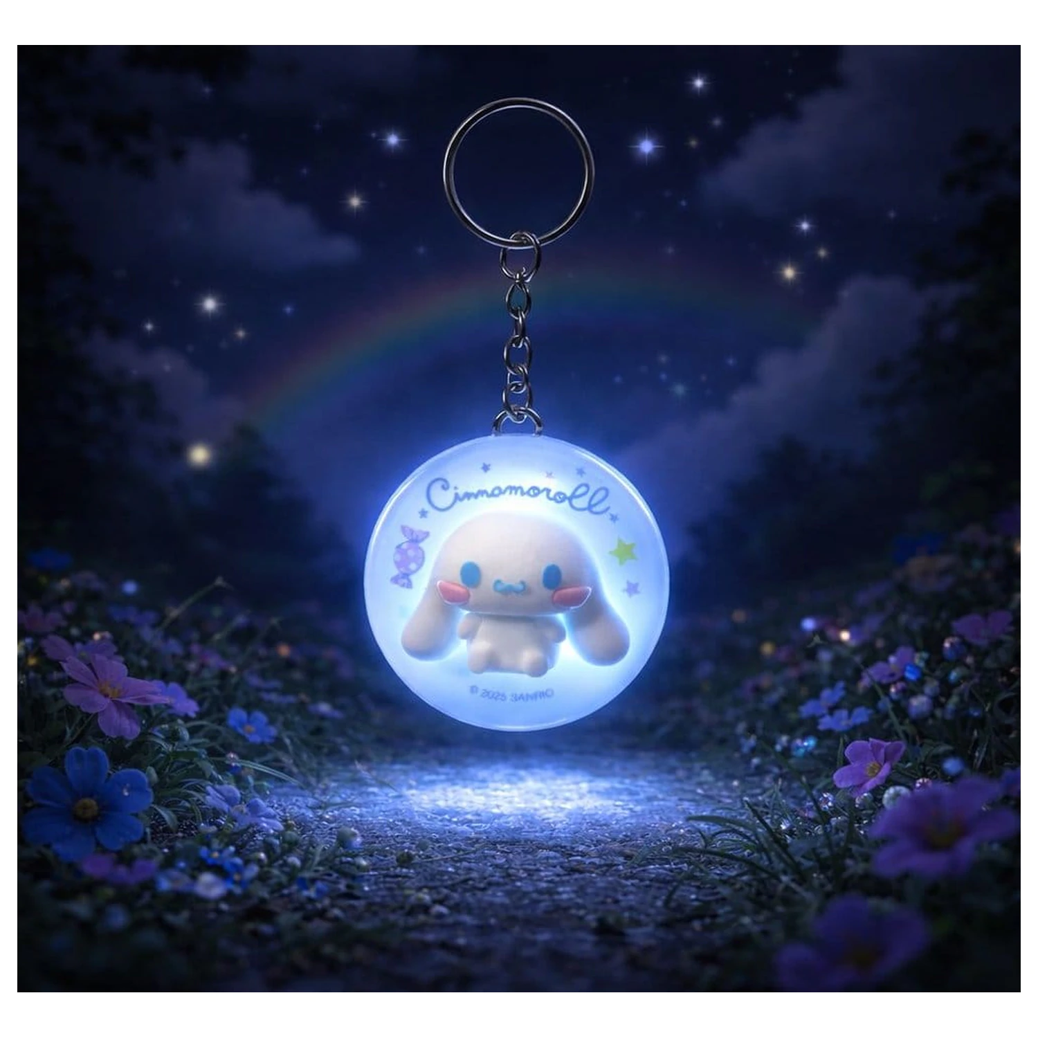 Sanrio Leucht-Schlüsselanhänger Cinnamoroll Produktfoto