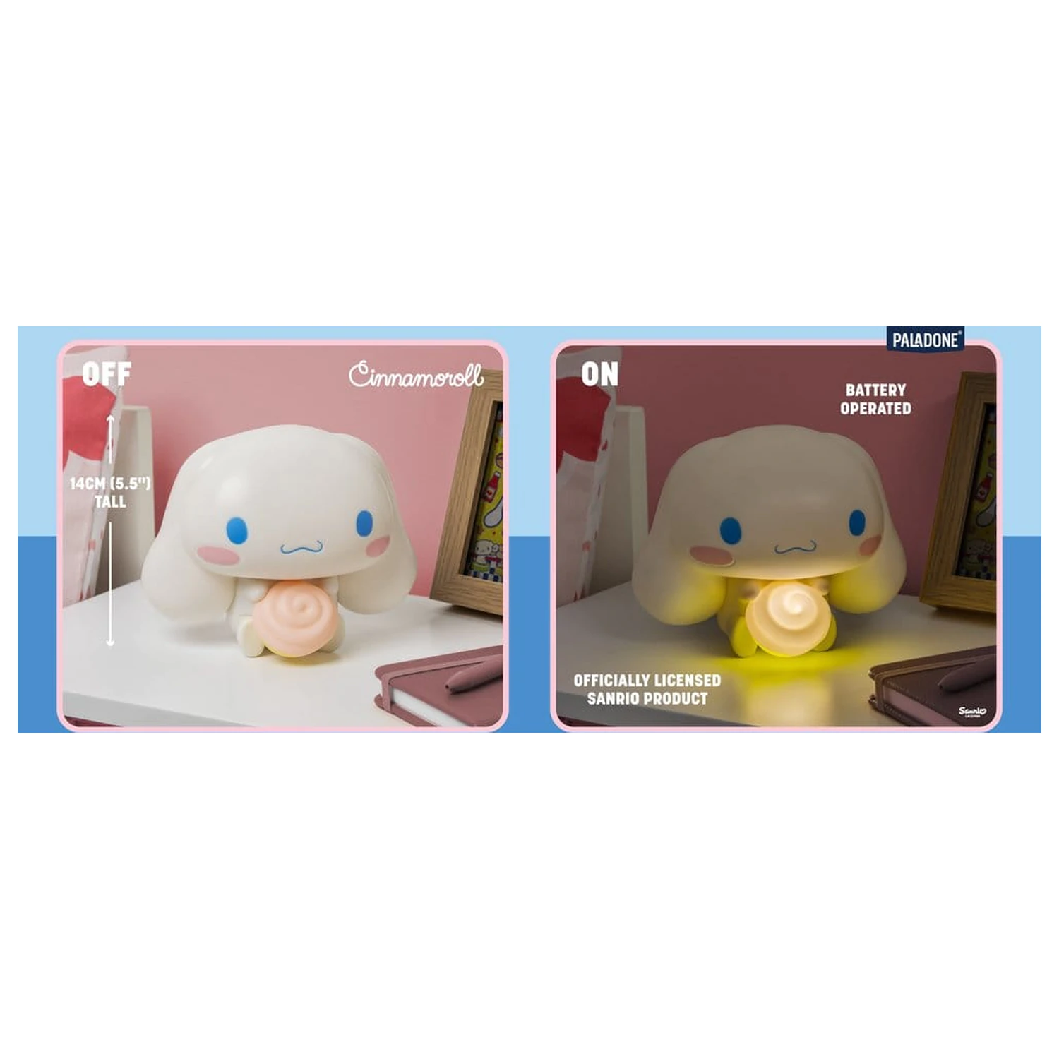 Sanrio GloBuddies Licht Cinnamoroll 14 cm Produktfoto
