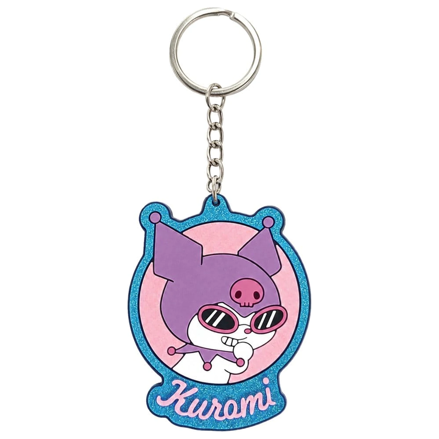 Sanrio Gummi Schlüsselanhänger Kuromi 7 cm Produktfoto