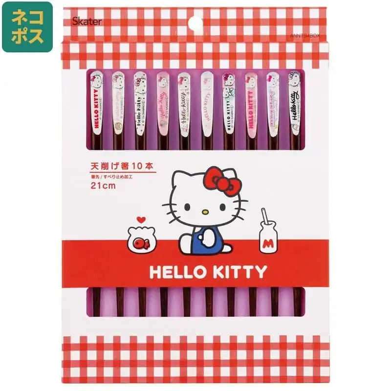 Sanrio Essstäbchen 10er-Pack Hello Kitty Produktfoto