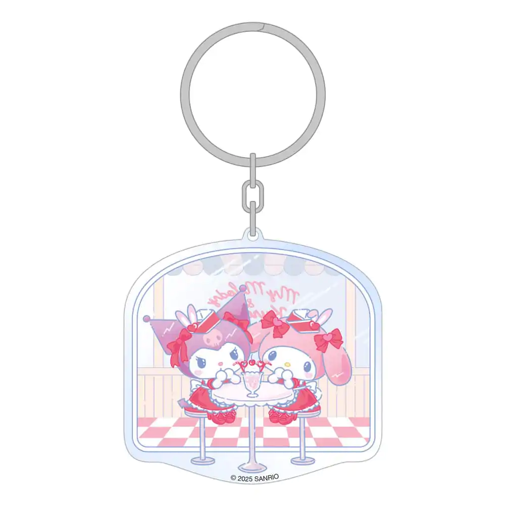 Sanrio Acryl Schlüsselanhänger Hello Kitty & Friends American Diner 6 cm Produktfoto