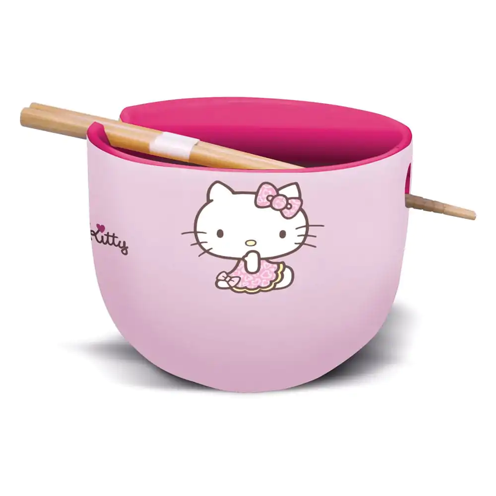 Sanrio Ramen-Schüssel mit Stäbchen Hello Kitty Japan Produktfoto