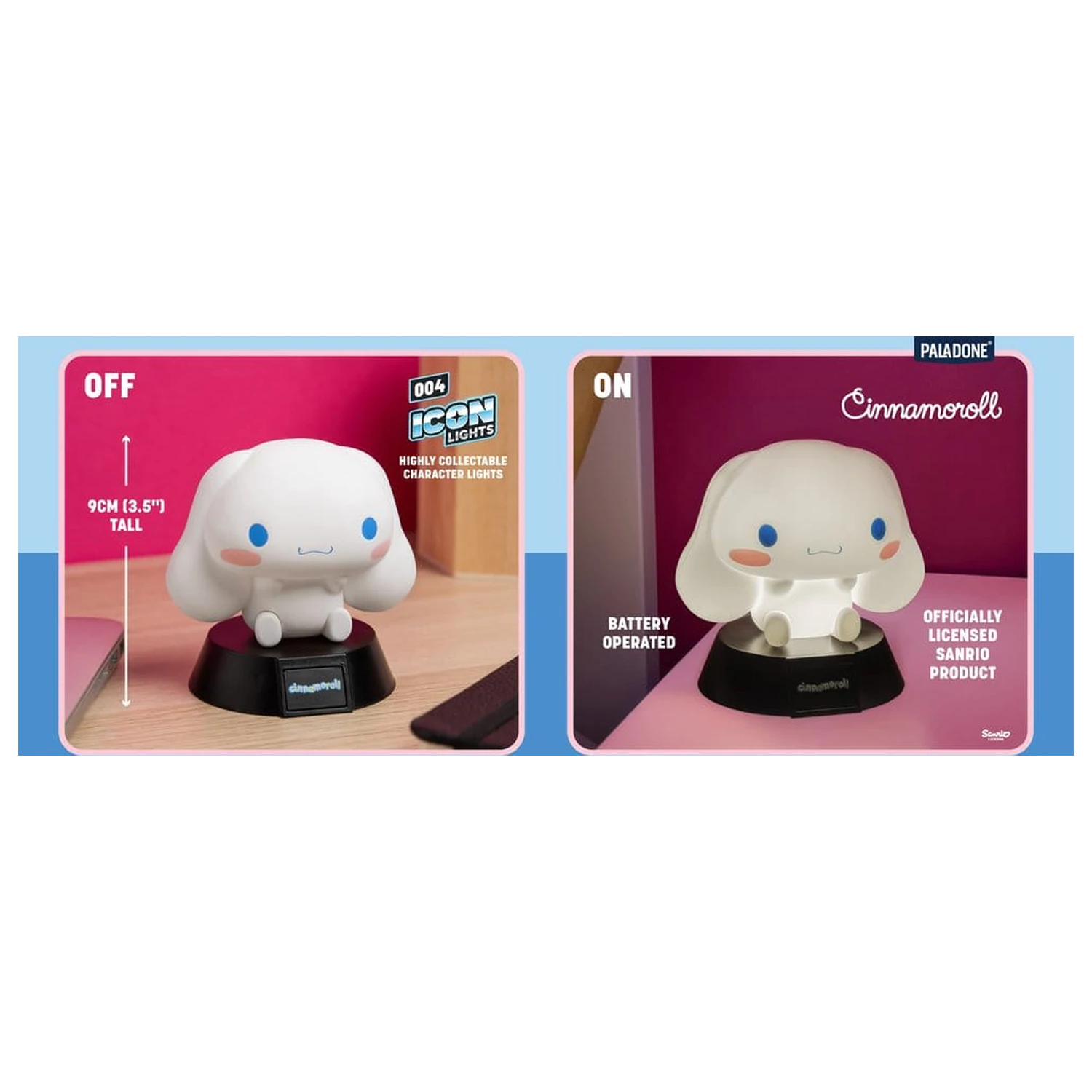 Sanrio Icon Licht Cinnamoroll 9 cm Produktfoto