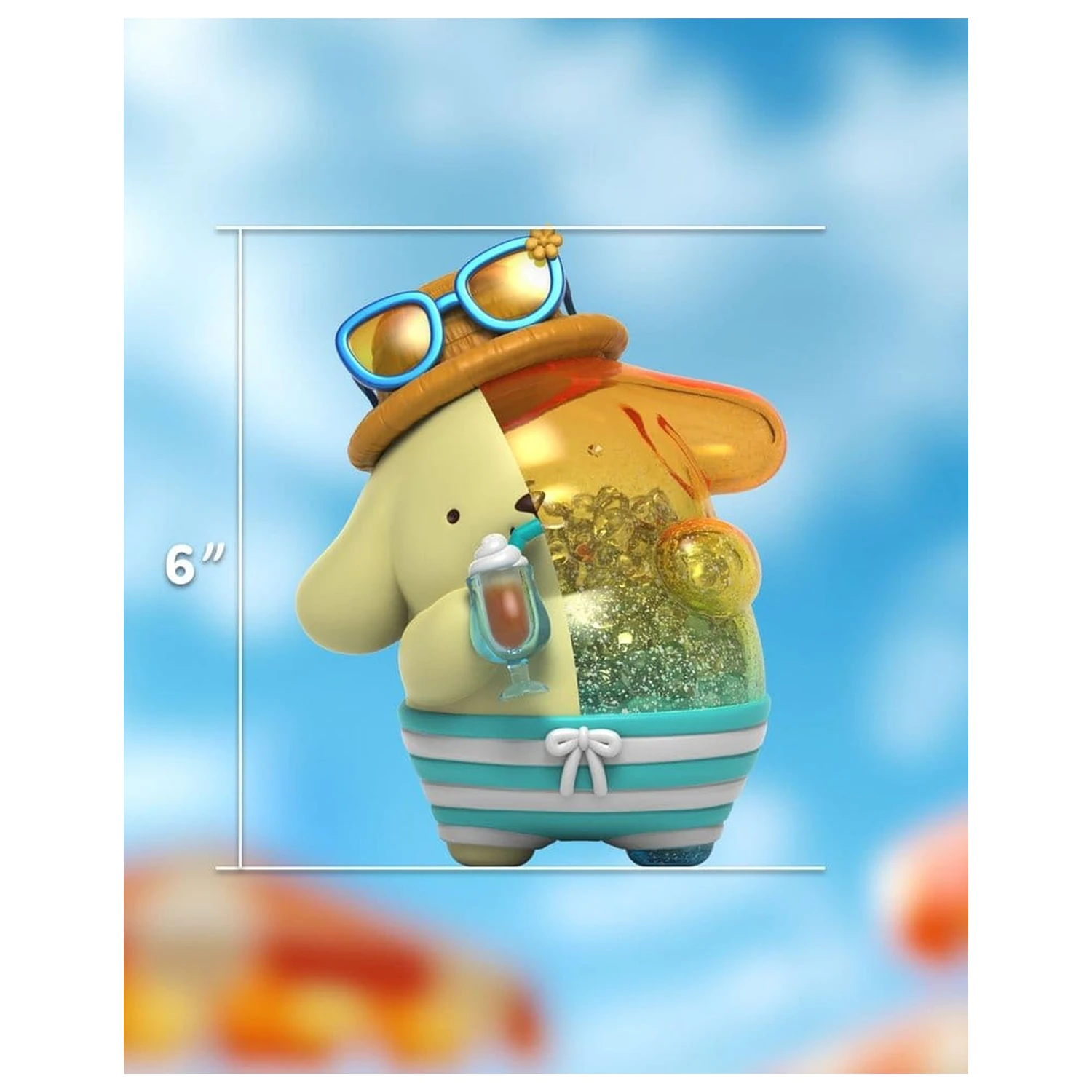 Sanrio Kandy Pompompurin Sea Breeze Series 15 cm Produktfoto