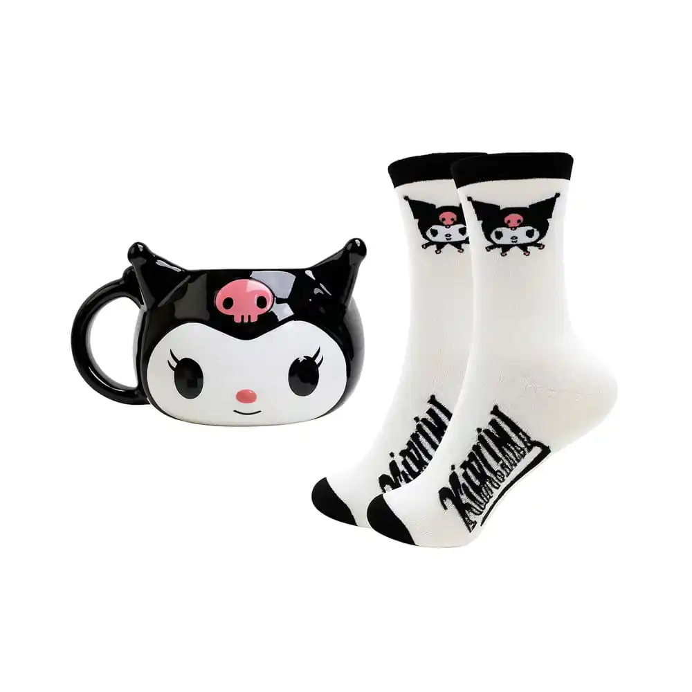 Sanrio 3D Becher & Socken Set Kuromi Produktfoto