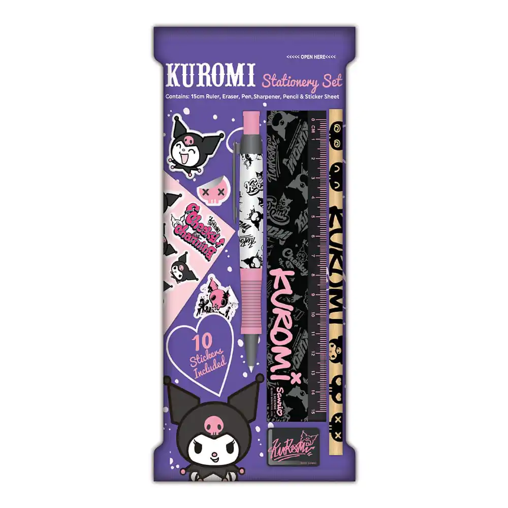 Sanrio Schreibwarenset 6er-Pack Kuromi Produktfoto