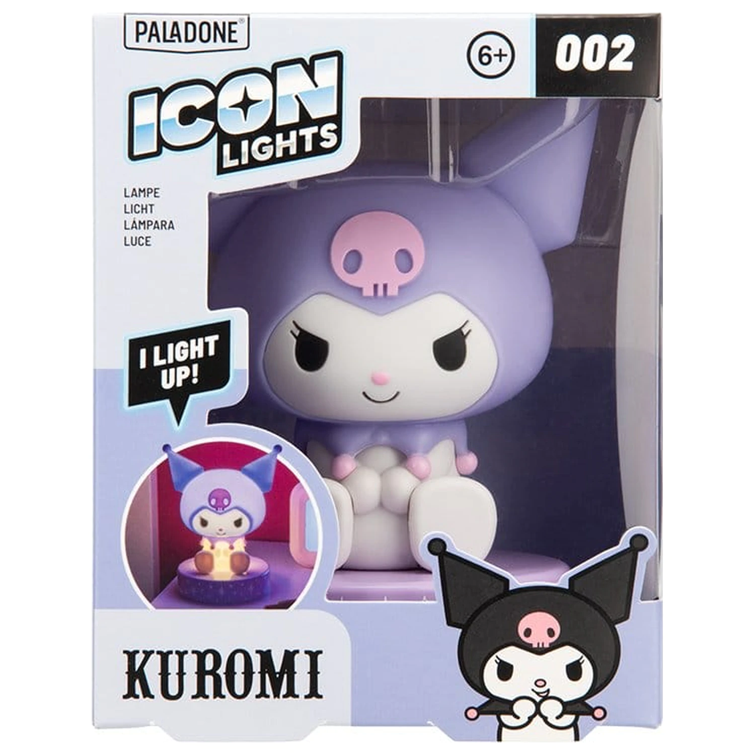 Sanrio Icon Licht Kuromi 14 cm Produktfoto