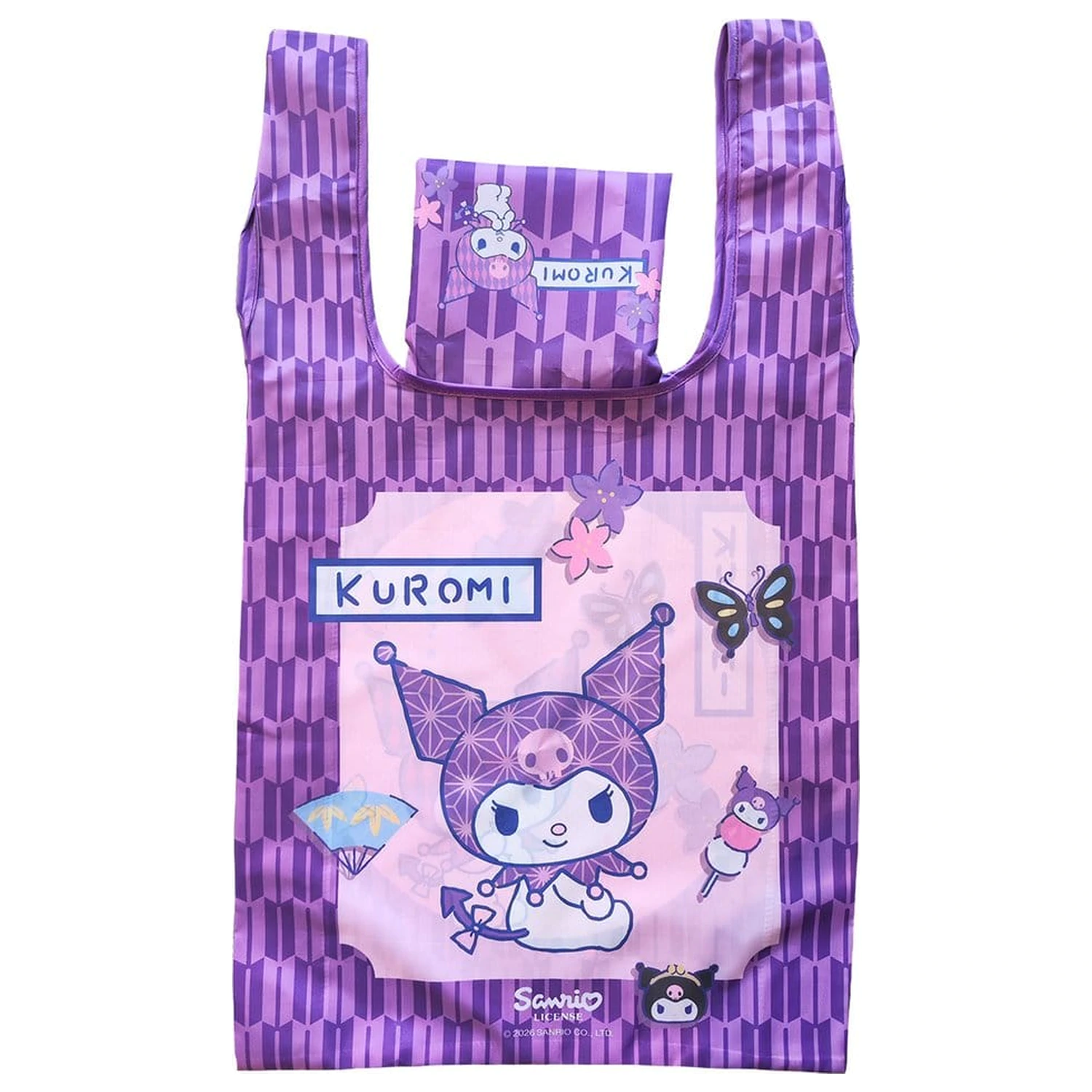 Sanrio Tragetasche Kuromi Japanese faltbar Produktfoto