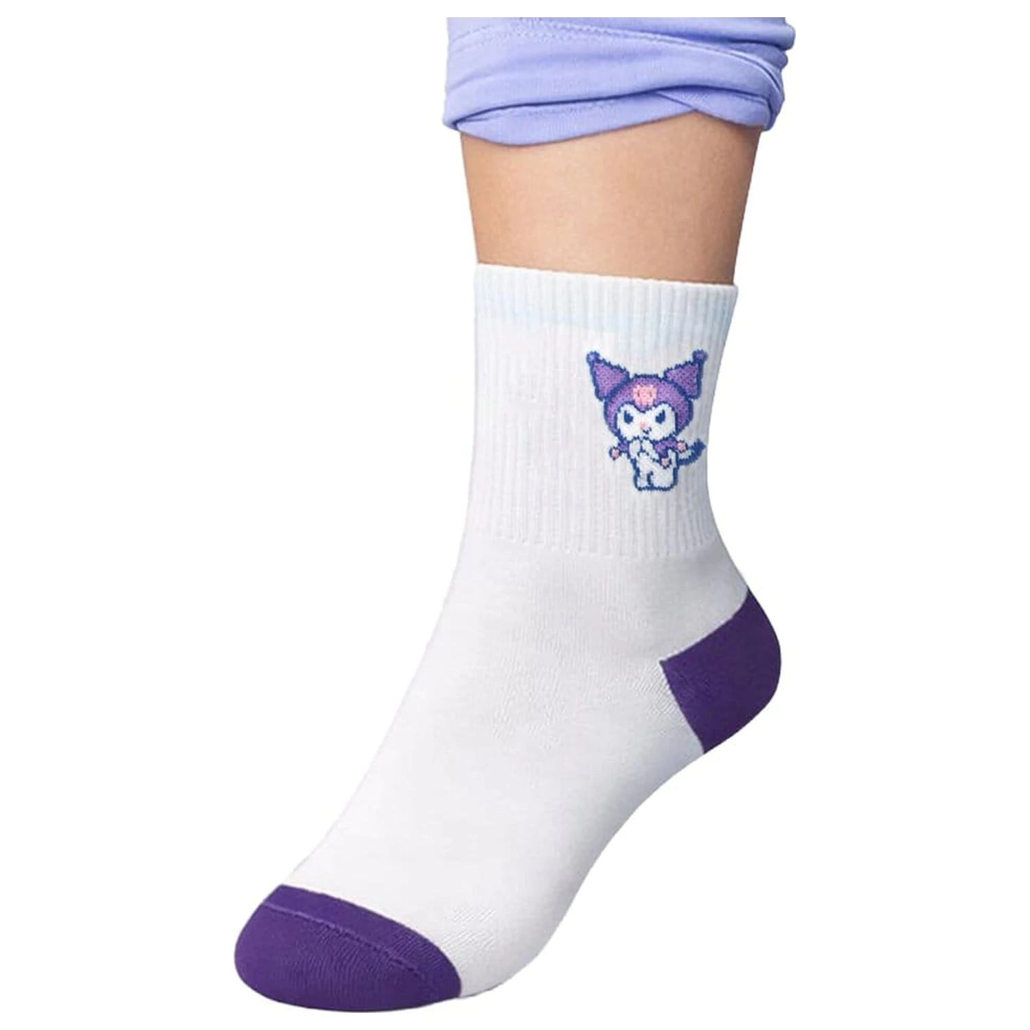 Sanrio Socken Kuromi Japanese lang 36-40 Produktfoto